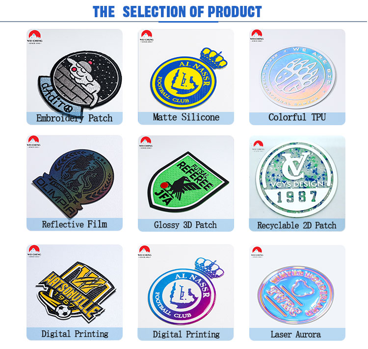 Silicone Team Badges custom design example 2