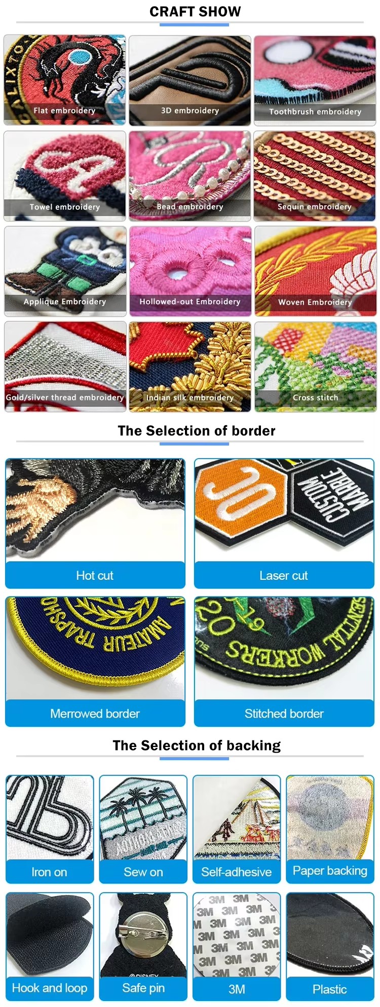 Custom embroidered patch details 4